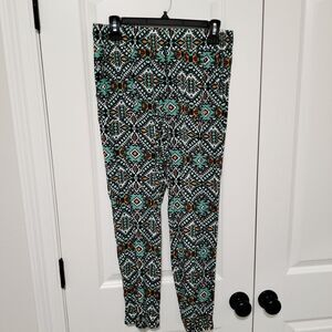 Kiss and Cry Brand Aztec Geometric Pattern Joggers Size Medium